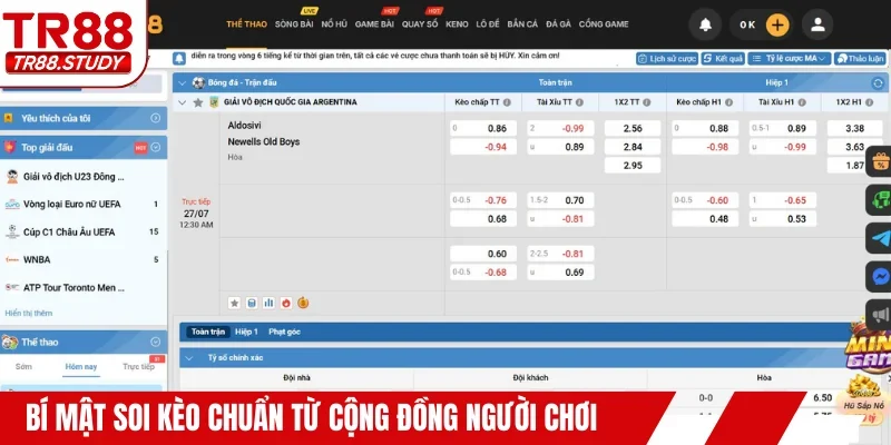 Bí mật soi kèo chuẩn từ cộng đồng người chơi