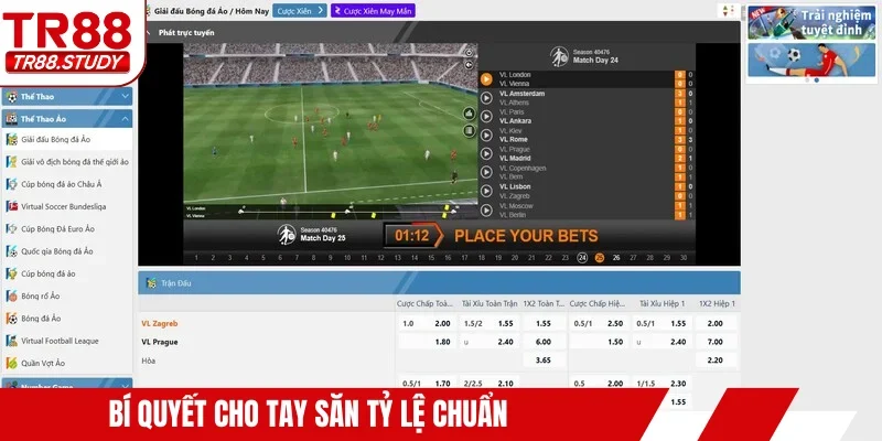 Bí quyết cho tay săn tỷ lệ chuẩn