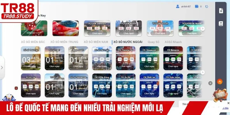 Lô đề quốc tế mang đến nhiều trải nghiệm mới lạ hơn