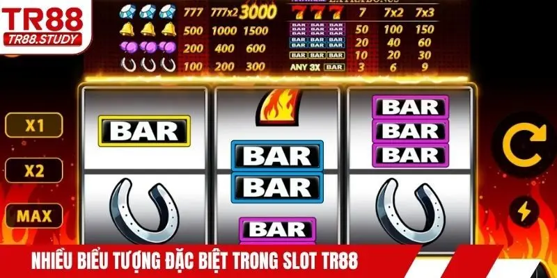 Nhiều biểu tượng đặc biệt trong slot TR88