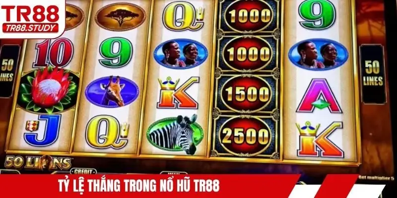 Tỷ lệ thắng trong nổ hũ TR88